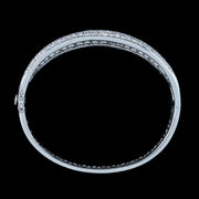 Art Deco Style Diamond Bangle 18ct Gold 9.58ct Total
