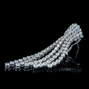 Art Deco Style Diamond Chandelier Tassel Earrings 18ct Gold 6.5ct Total