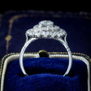 Art Deco Style Diamond Cluster Ring 2.42ct Total