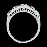 Art Deco Style Diamond Five Stone Ring 2ct Diamond