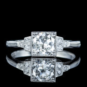 Art Deco Style Diamond Ring 0.85ct Diamond