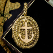 Antique Victorian Anchor Locket 15ct Gold