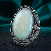 Vintage Opal Cocktail Ring 20ct Opal