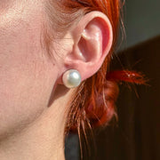 Vintage Mabe Pearl Stud Earrings 14ct Gold