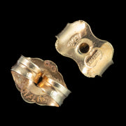 Edwardian Style Diamond Flower Cluster Stud Earrings 2.5ct Total