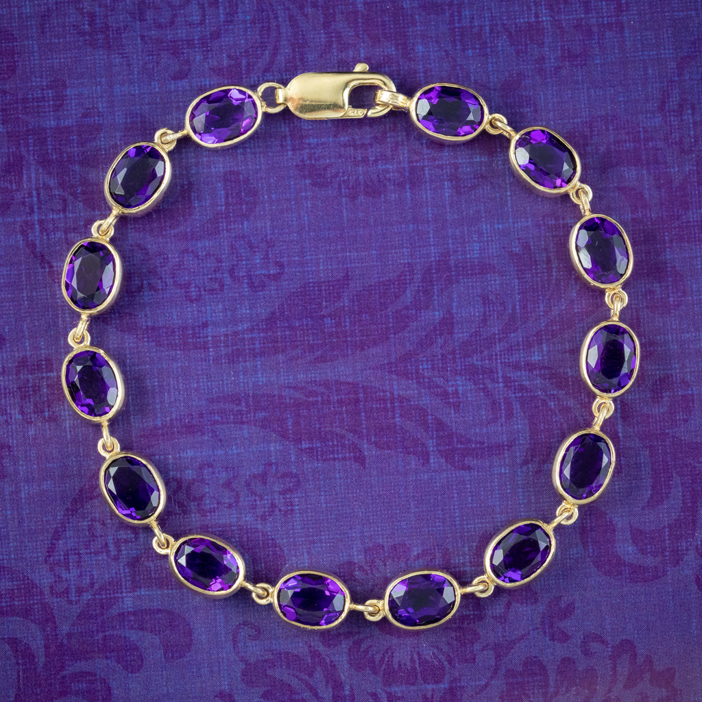 Dainty Amethyst Gemstone Bracelet – Sophie-May Designs
