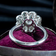 Edwardian Style Diamond Daisy Cluster Ring 2.03ct Total