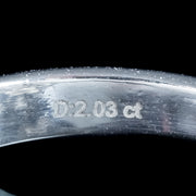 Edwardian Style Diamond Daisy Cluster Ring 2.03ct Total