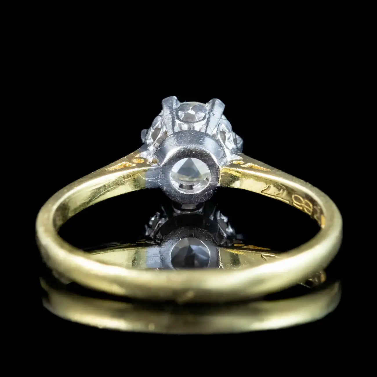 Edwardian Style Diamond Solitaire Ring | – Laurelle Antique Jewellery