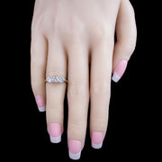 Edwardian Style Diamond Trilogy Ring 1.1ct Total