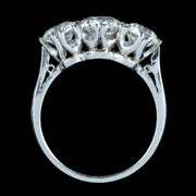 Edwardian Style Diamond Trilogy Ring 2.75ct Diamond With Cert