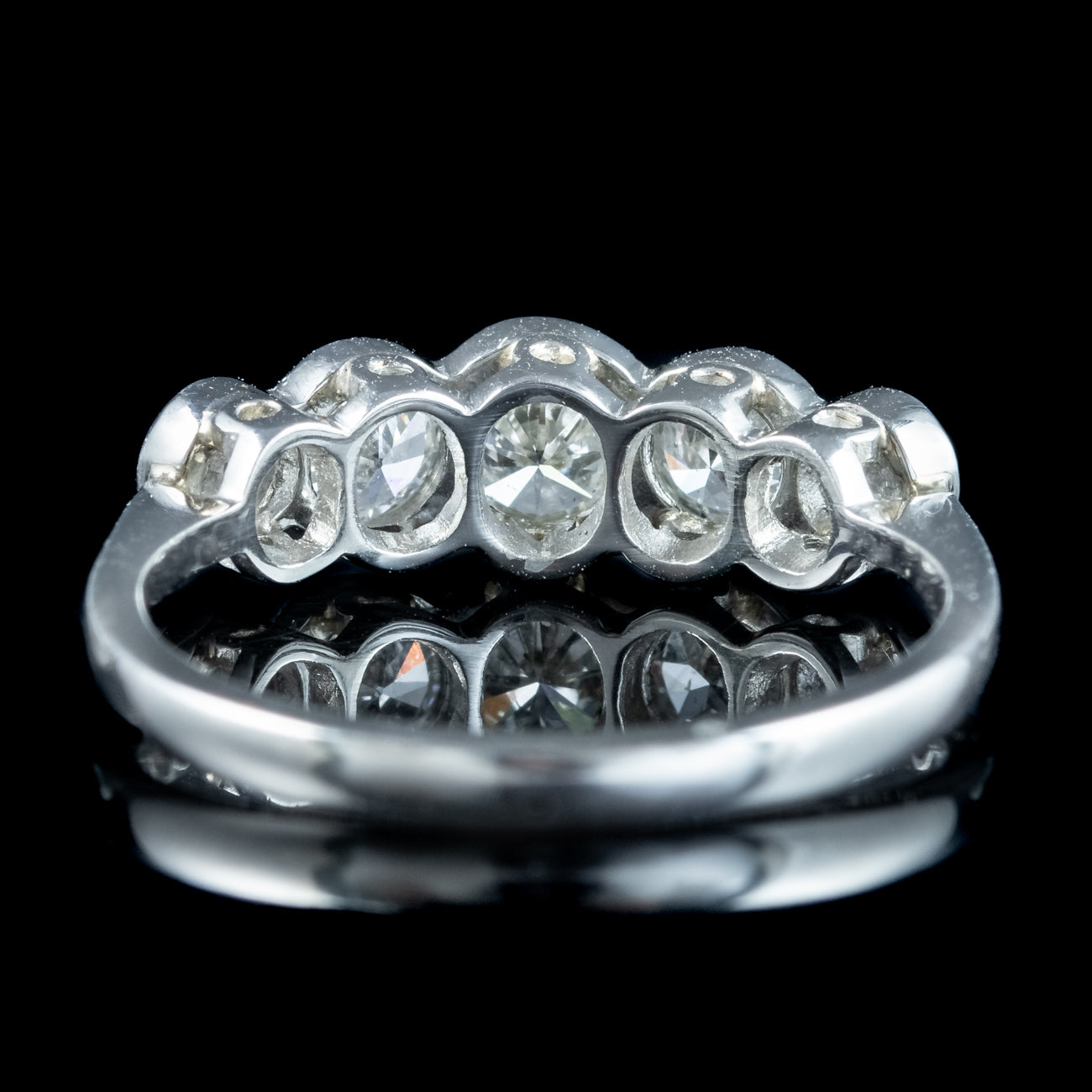 Edwardian Style Ring Diamond 1.2ct Total | Laurelle – Laurelle Antique ...