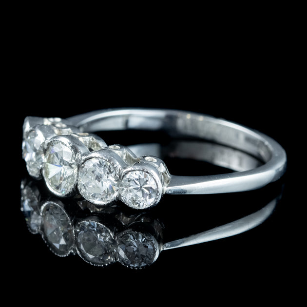 Edwardian Style Ring Diamond 1.2ct Total | Laurelle – Laurelle Antique ...