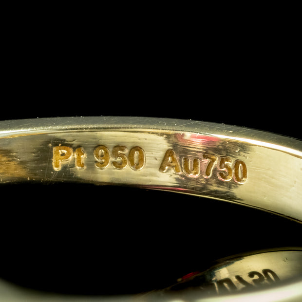 Edwardian Style Pink Tourmaline Diamond Cluster Ring 3.86ct Tourmaline