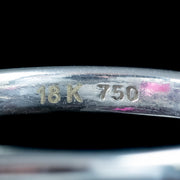 Edwardian Style Pink Tourmaline Diamond Cluster Ring 3.10ct Tourmaline 