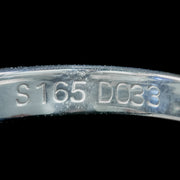 Edwardian Style Sapphire Diamond Trilogy Ring 1.65ct Sapphire