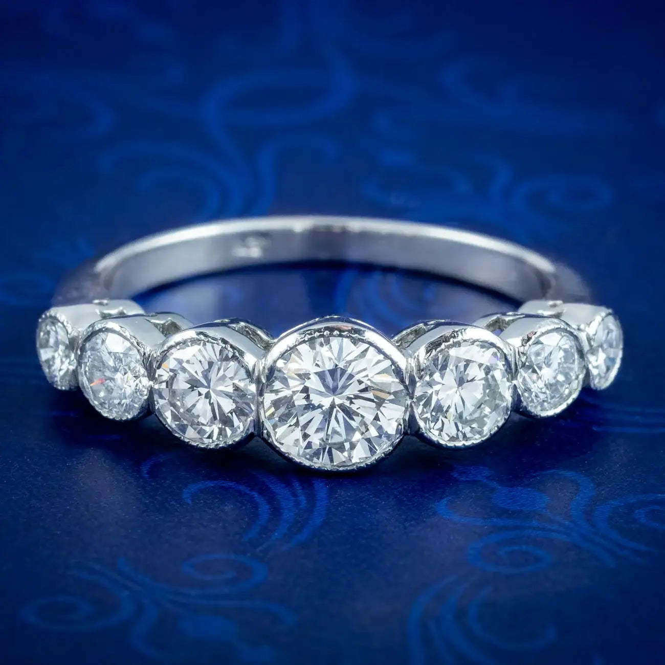 Sevenesty Rings Edwardian Style Seven Stone Ring Diamond 2.5ct | Laurelle – Laurelle ...