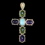 Edwardian Style Suffragette Cross Pendant 9ct Gold 