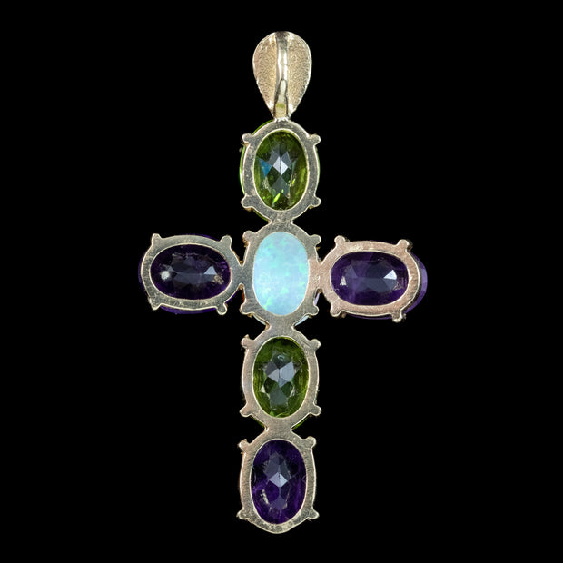 Edwardian Style Suffragette Cross Pendant 9ct Gold 