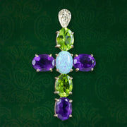 Edwardian Style Suffragette Cross Pendant 9ct Gold 