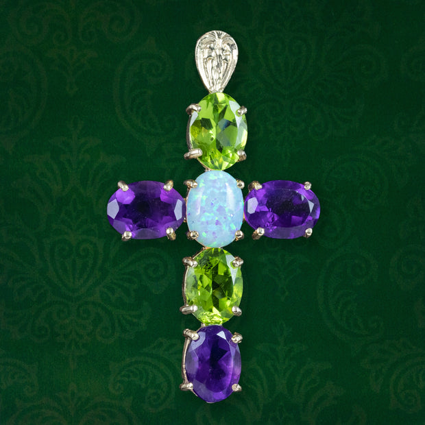 Edwardian Style Suffragette Cross Pendant 9ct Gold 