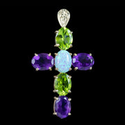 Edwardian Style Suffragette Cross Pendant 9ct Gold 