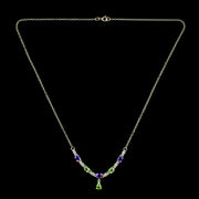 Edwardian Style Suffragette Lavaliere Necklace 9ct Gold