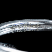 Edwardian Style Tanzanite Diamond Cluster Ring 5.94ct Tanzanite