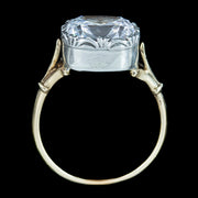 Georgian Style Cushion Cut Paste Solitaire Ring 