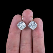 Georgian Style Paste Solitaire Earrings Silver 18ct Gold 