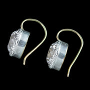 Georgian Style Paste Solitaire Earrings Silver 18ct Gold 