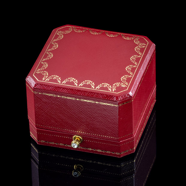 Interchangeable Multi-Gemstone Cluster Ring With Box