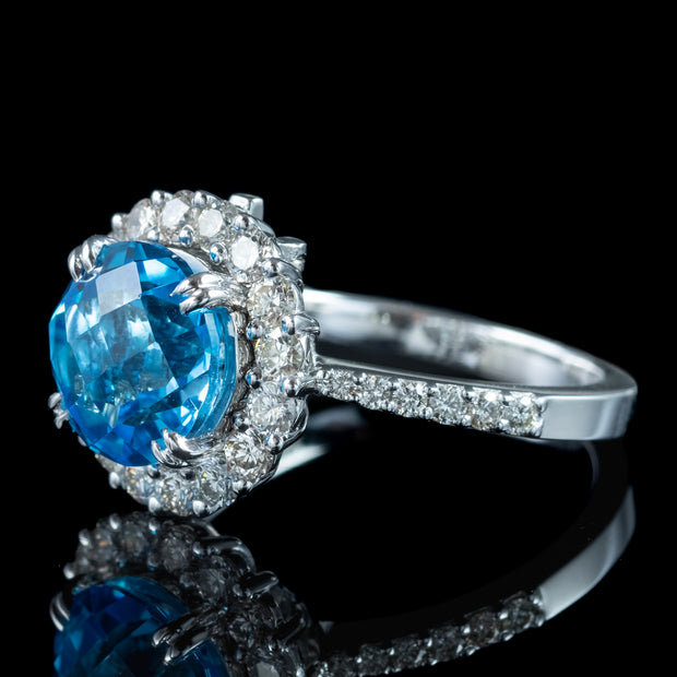 Interchangeable Multi-Gemstone Cluster Ring With Box