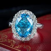 Interchangeable Multi-Gemstone Cluster Ring With Box