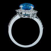 Interchangeable Multi-Gemstone Cluster Ring With Box