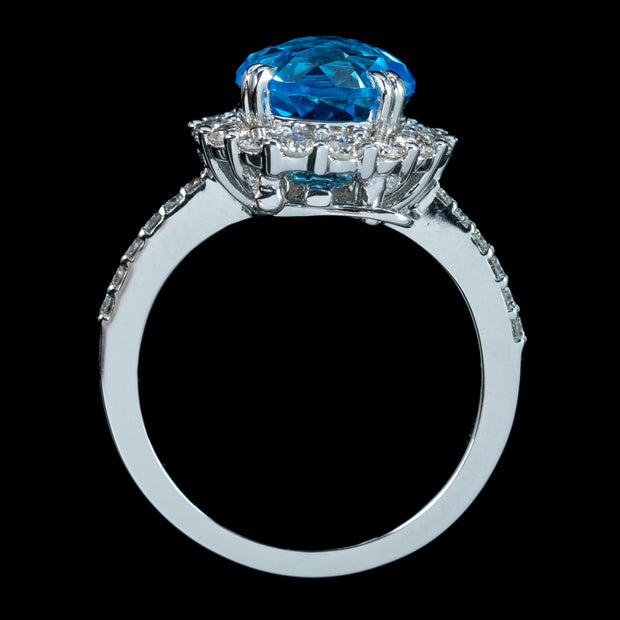 Interchangeable Multi-Gemstone Cluster Ring With Box