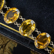 Antique Victorian Citrine Bracelet 15ct Gold 