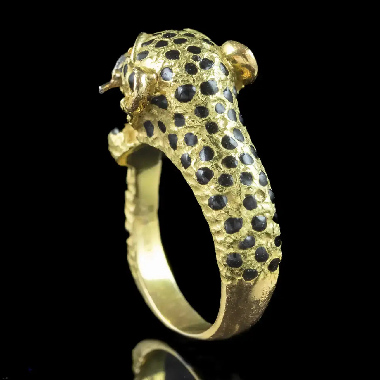 Diamond Ruby Leopard Ring | – Laurelle Antique Jewellery