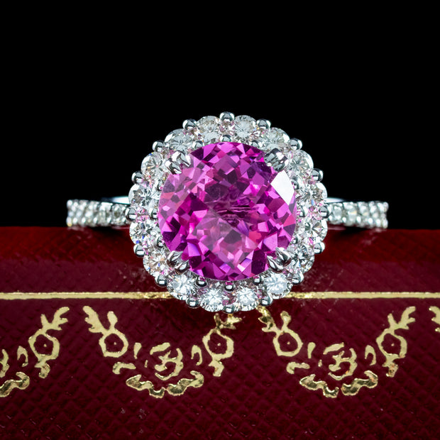 Interchangeable Multi-Gemstone Cluster Ring With Box