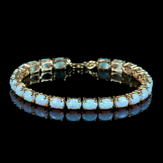 Opal Tennis Bracelet 9ct Gold