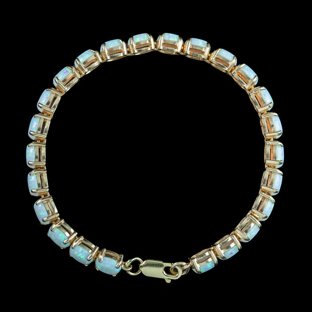 Opal Tennis Bracelet 9ct Gold