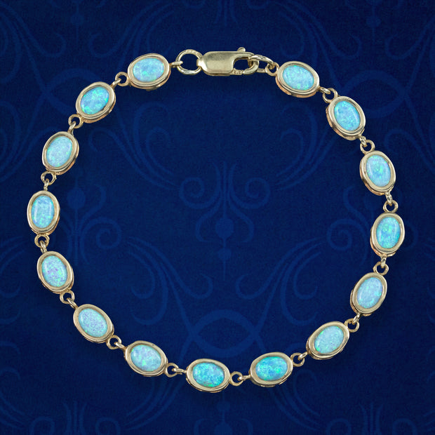 Edwardian Style Opal Bracelet 9ct Gold