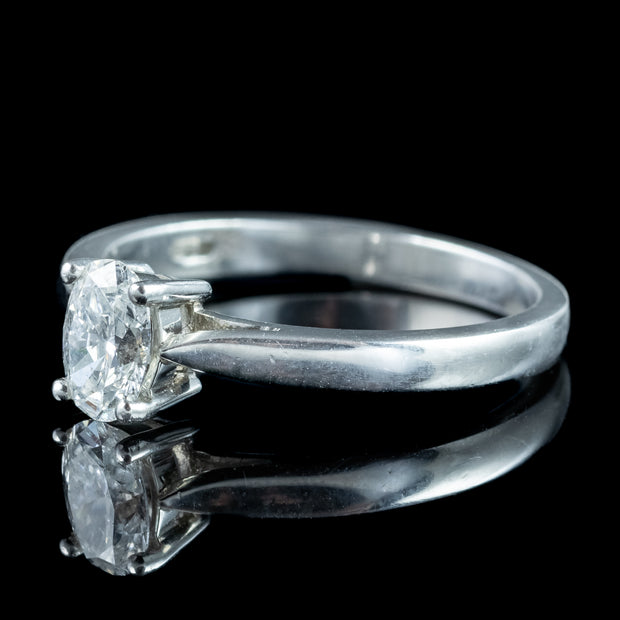Diamond Solitaire Ring 0.75ct Oval Diamond 
