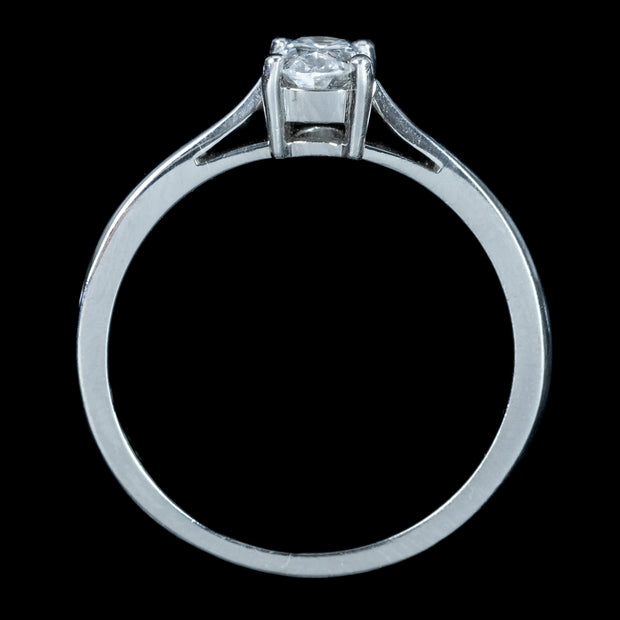 Diamond Solitaire Ring 0.75ct Oval Diamond 
