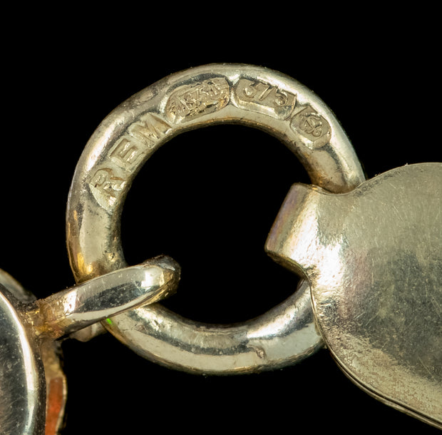 Amethyst Peridot Opal Tennis Bracelet 9ct Gold