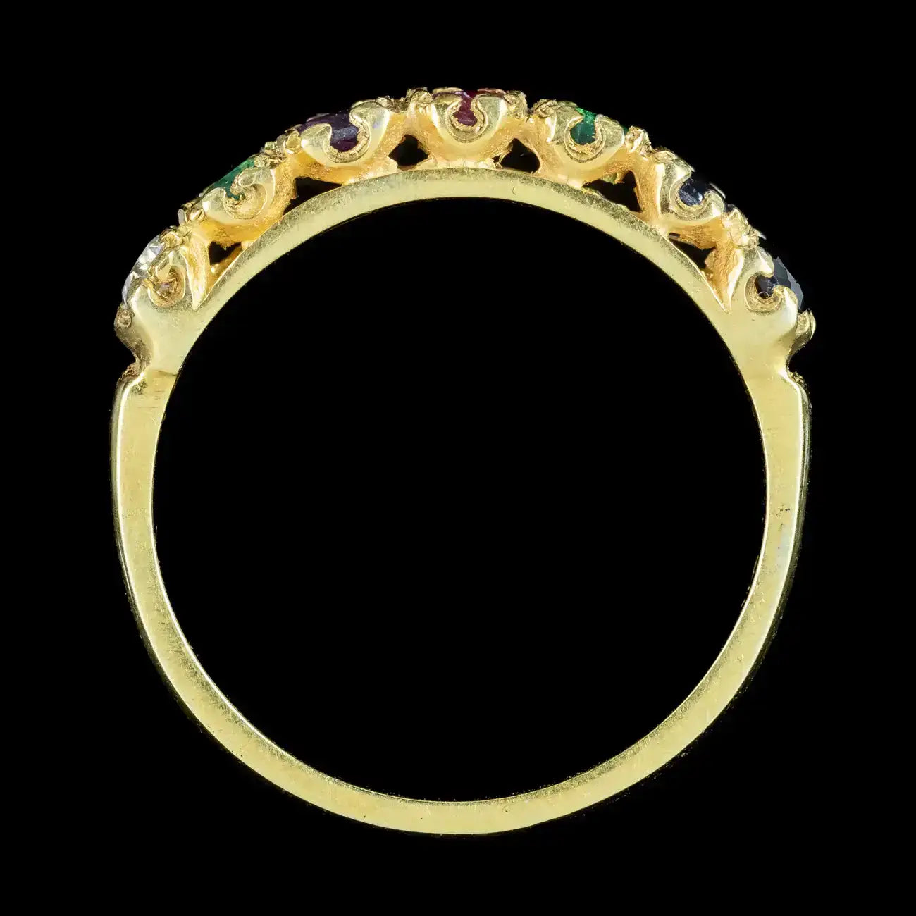Acrostic Dearest Gemstone Ring | – Laurelle Antique Jewellery
