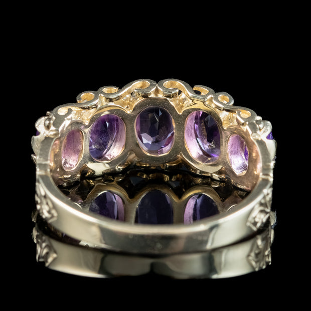 Victorian Style Amethyst Ring 2.5ct Amethyst