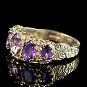 Victorian Style Amethyst Ring 2.5ct Amethyst