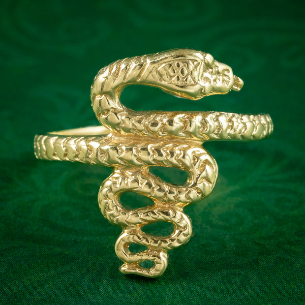 Victorian Style Coiled Snake Ring 