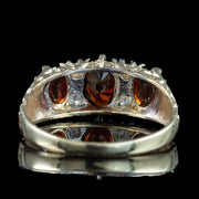 Victorian Style Garnet Cz Ring 